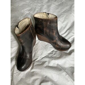BED STU Cobbler Series Distressed Studded Ankle Boots Size 7.5 Fast Shipping
